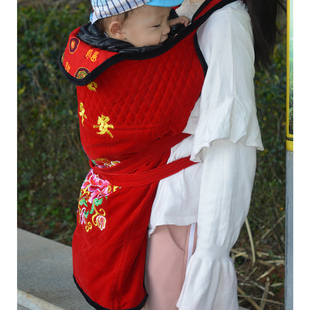 云南贵州背小孩老式传统绣花宝宝背带婴儿，背巾背袋春夏秋冬四季款