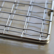 烤鱼夹子烧烤网304不锈钢小空间烧烤夹网架，户外家用商用工具