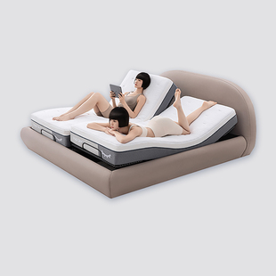 TopSleep双体智能床高级多功能零压安全电动床分体式双人床