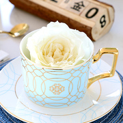 欧式下午茶茶具套装英式咖啡杯包金骨瓷茶壶家用咖啡套具小奢华