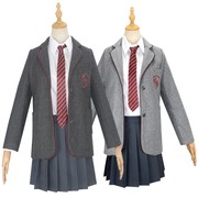 玛蒂尔达cos灰色校服 儿童码cosplay服装校服制服