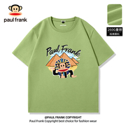 paulfrank大嘴猴美式复古短袖t恤男夏季260g重磅纯棉体恤衫