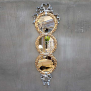 欧式浴室镜玄关镜客厅镜艺术镜墙镜电视墙复古装饰镜壁挂镜子