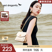 红蜻蜓包包2023秋冬小众简约高级感小方包欧美时尚单肩斜挎包