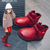 女童靴子2023秋冬儿童马丁靴小女孩加绒棉靴软底宝宝雪地短靴