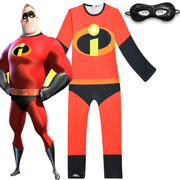 六一儿童节cosplay超人特工队衣服总动员演出服套装眼罩连体衣服