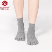 一哥悠购分趾袜男女同款，100%纯棉纱线五指，袜吸汗抗菌防臭舒适袜子
