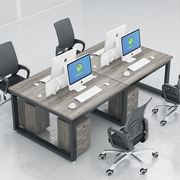 办公桌四人位简约职员办公电脑桌椅组合六人卡位屏风办公家具