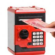 儿童密码箱储蓄罐玩具保险柜箱存钱罐存取款机自动吸纸迷你ATM机