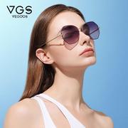 威古氏(vegoos)女士太阳镜，偏光大框，眼镜街拍圆脸遮阳镜墨镜