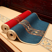 新中式红木沙发垫坐垫套罩盖巾棉麻布艺靠背巾实木罗汉床垫子盖布