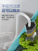 乌龟缸过滤器静音净水吸粪小型瀑布内置水循环龟缸专用低水位过滤