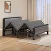 折叠床双人床1米5简易床家用成人出租房用1米2加固硬板铁床架单人