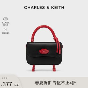 CHARLES＆KEITH时尚个性CK2-50781784女红唇个性单肩手提斜挎包