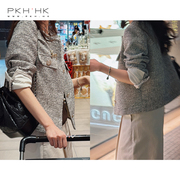PKH.HK特2024春新好穿可藏在任何风格LOOK里的黑白小香风外套