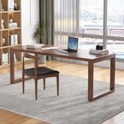 纯实木电脑桌简约桌子长方形，办公桌家用松木书桌工作台原木色