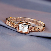 聚利时方形手链手表，女高级感小表盘女款钢带，小众轻奢简约女表