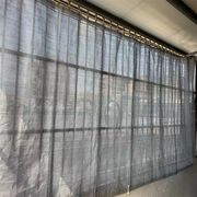 银色六针加密加厚阳台窗户窗帘式遮阳网防晒网遮光防尘网隔热