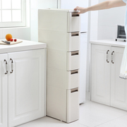 18cm夹缝置物架冰箱缝隙收纳架落地可移动窄柜卫生间洗手间整理架
