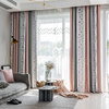 2022雪尼尔条纹遮光窗帘卧室，定制北欧简约遮阳帘客厅窗帘布料