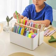 麦克笔收纳盒大容量笔筒书，桌面儿童画笔，水彩笔铅笔文具桶笔架学生