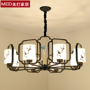 新中式吊灯客厅led灯具复古禅意，中国风茶楼，书房酒店大厅餐厅灯具