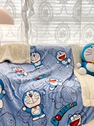 冬季机器猫羊羔绒卡通毛毯毯子沙发毯午睡毯办公室盖毯毛巾被披肩