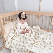 婴儿被子纯棉新生儿童宝宝豆豆绒盖被盖毯幼儿园空调被四季通用