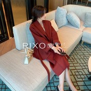 RIXO EXIT法式小香风套装裙高级感气质名媛毛呢外套半身裙两件套