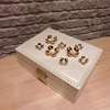 高档首饰盒公主欧式韩国宫廷珍珠带锁木质简约可爱饰品收纳盒