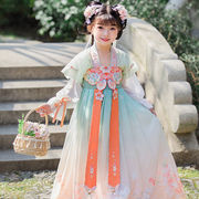 儿童汉服女童夏季超仙连衣裙古装衣服中国风儿童女古代仙女襦裙潮