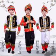三月三壮族演出服少数民族服装苗族，彝族葫芦丝表演服苗族舞蹈服饰