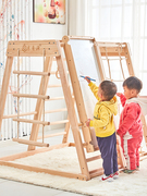 儿童攀爬架室内滑梯秋千组合家用实木宝宝家庭小型游乐园训练玩具