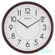特卖SEIKO日本精工钟表超静音夜光14寸挂钟现代简约QXA629B