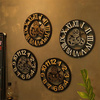 欧式创意复古工业风齿轮钟表客厅餐厅办公室挂钟挂墙装饰简约时钟