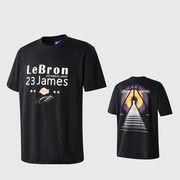 NBA湖人队勒布朗詹姆斯T恤破四万分纪念短袖限定短袖男女春夏