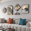 现代简约客厅装饰画沙发背景墙壁画创意轻奢大气高端组合挂画