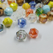 西瓜珠切面圆球珠人造玻璃，仿水晶珠子，diy手工材料手链项链配件