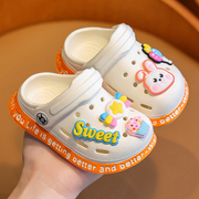 宝宝拖鞋1-3岁2女童洞洞鞋室内防滑幼儿夏季儿童小孩家居可爱男童