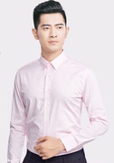 韩版衬衫工作服男夏季平领商务短袖白色免烫，小衬衣棉质修身职业装