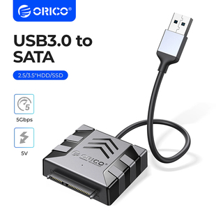 orico奥睿科sata转usb3.0易驱线外接2.5英寸3.5通用台式机电脑机械，硬盘连接线笔记本光驱转接线固态ssd改移动