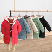 女童棉服冬装2023洋气，韩版中长款中大童儿童，公主羽绒服衣外套