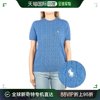 韩国直邮POLO RALPH LAUREN针织衫女款贴身短款舒适蓝色圆领短袖