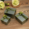 花半里森系喜糖盒子马口铁，创意婚礼定制绿色，糖果盒铁盒婚庆用品