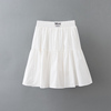 夏季韩版白色字母，a字高腰蓬蓬裙半身裙，女显瘦荷叶边小黑裙伞裙