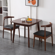 厂简约现代实木方桌小户型家用餐桌椅北欧餐厅休闲洽谈正方形小新