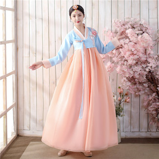 2024传统韩国古代女士婚庆，韩服朝鲜民族服装年会，舞蹈表演出服古装