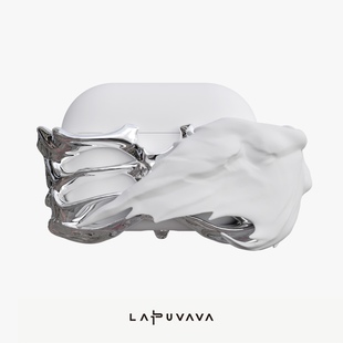 限量发售lapuvava原创骸骨，之翼耳机壳赠硅胶保护套适用苹果airpodspropro2