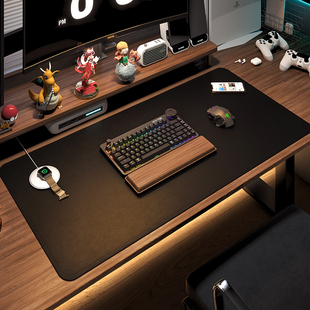 皮革桌垫鼠标垫超大号电脑老板办公室桌面垫键盘书桌垫子桌布定制