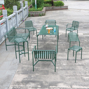 铁艺户外花园桌椅组合阳台休闲靠背椅子阳台庭院套装条理茶几长凳
